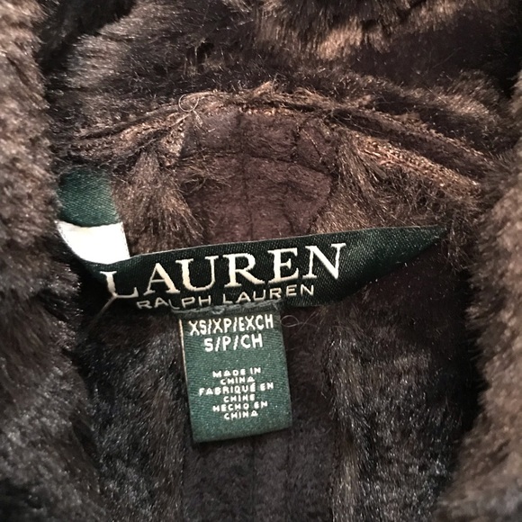 Ralph Lauren faux fur and suede cape jacket - Picture 3 of 8